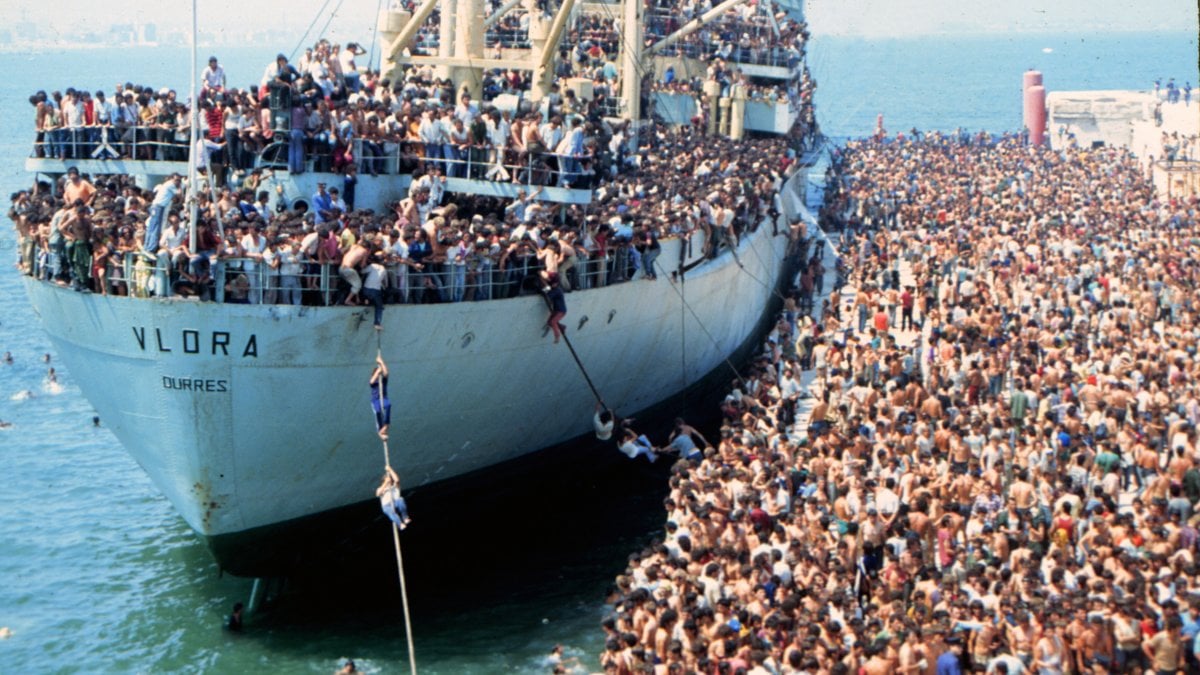 Gli sbarchi degli albanesi