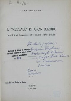 Il “Messale” di Gjon Buzuku