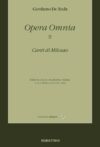 Canti di Milosao. Opera Omnia II