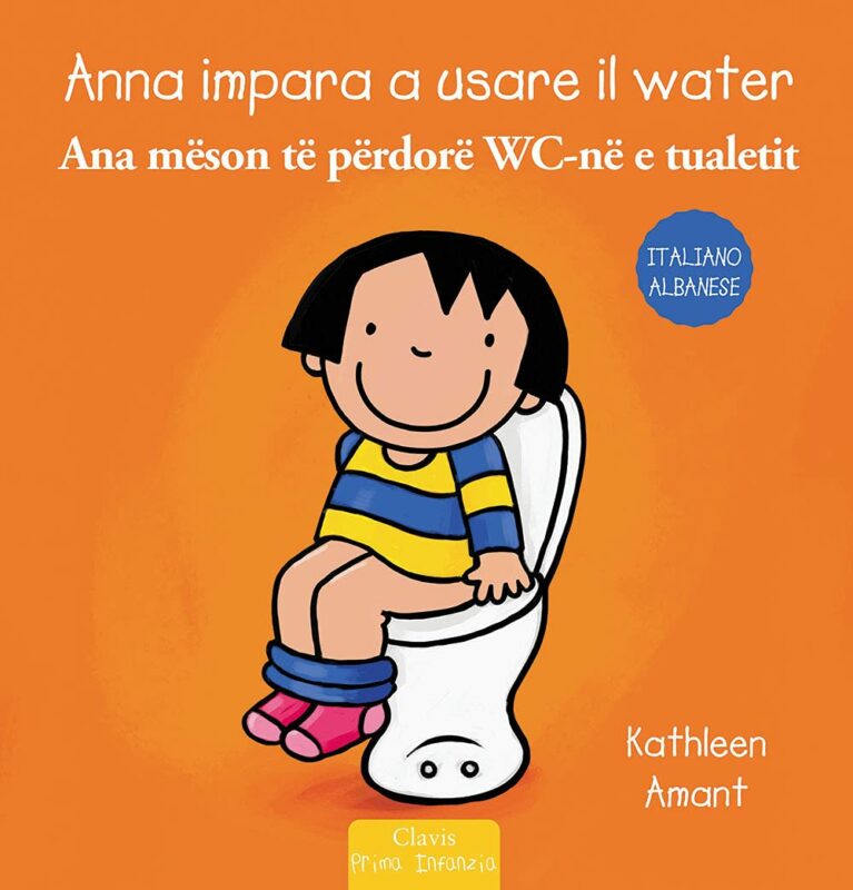 Anna impara a usare il water
