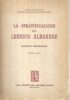 La stratificazione del lessico albanese