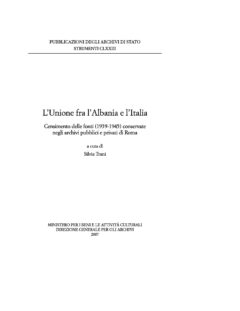 L’Unione fra l’Albania e l’Italia