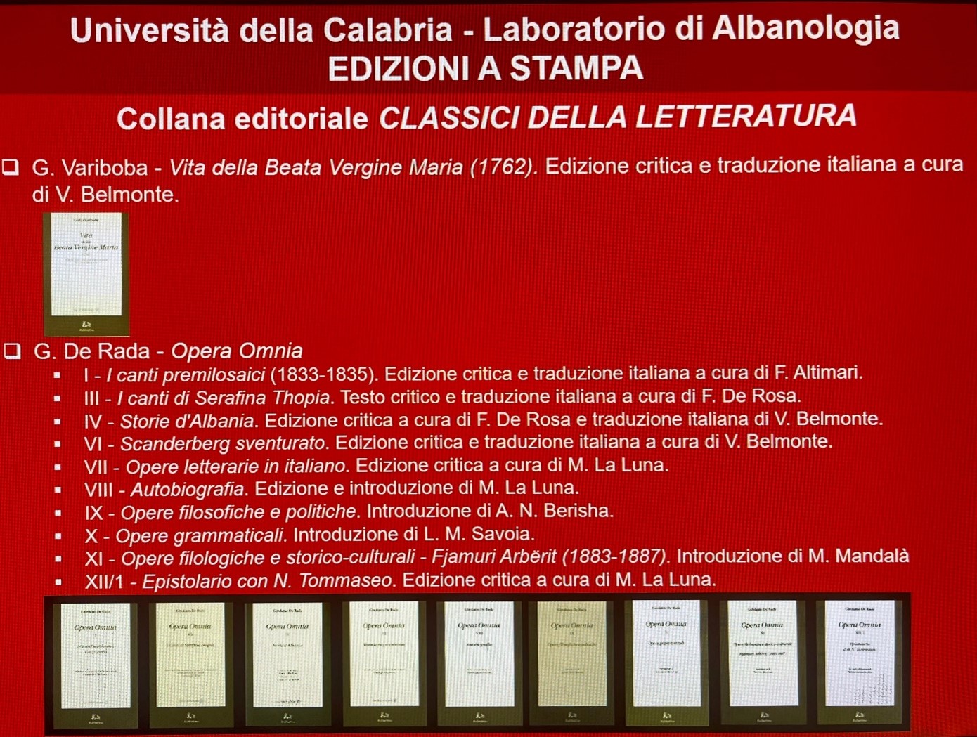 Edizioni Albanologia Unical 11